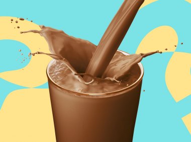 孩子踢完球喝什么？试试巧克力牛奶！