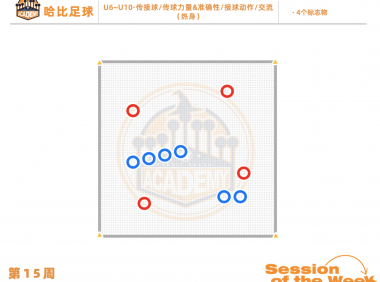 第15周：传接球 / 传球力量 & 准确性 / 接球动作 / 交流 · U6~U10